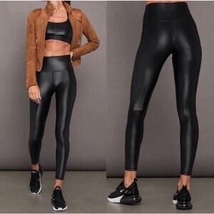 Carbon38 Takara Shine Leggings Womens XS Black High Rise Stretch Yoga